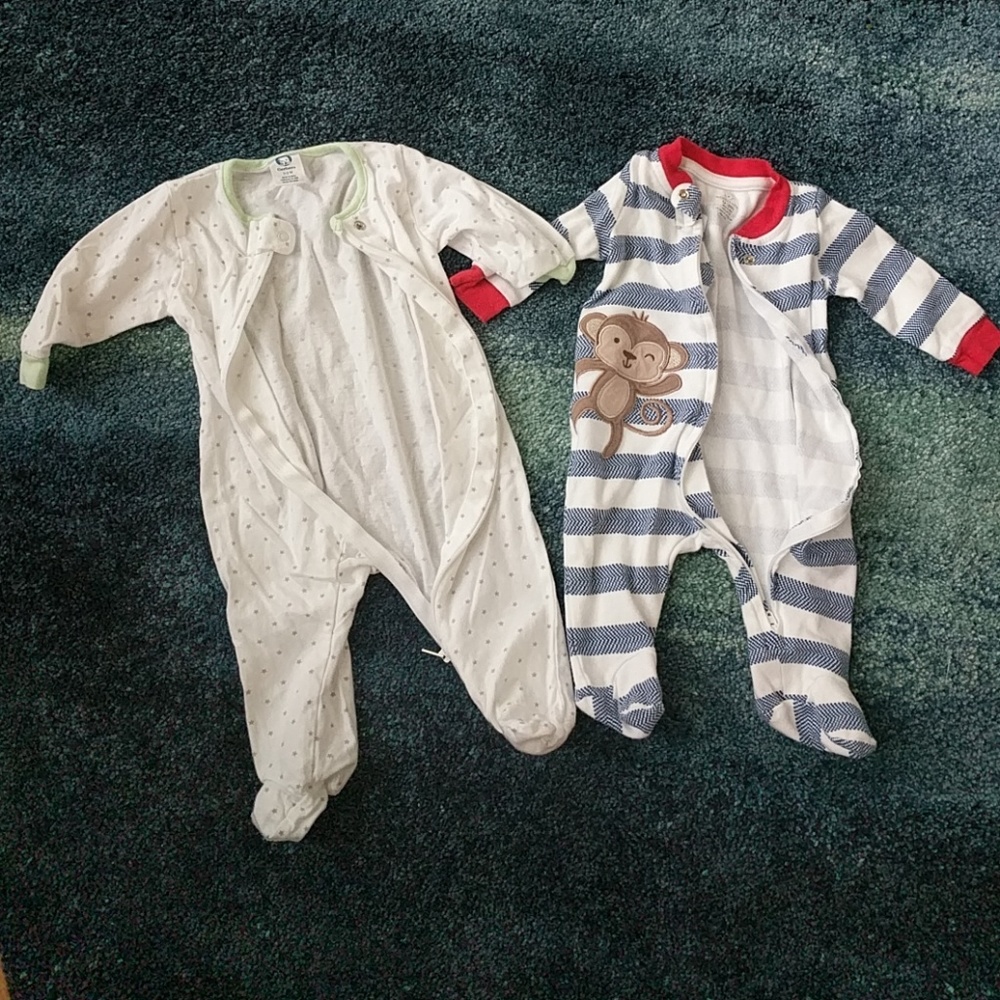 0-3M zipper PJ's Gerber and Koala Baby